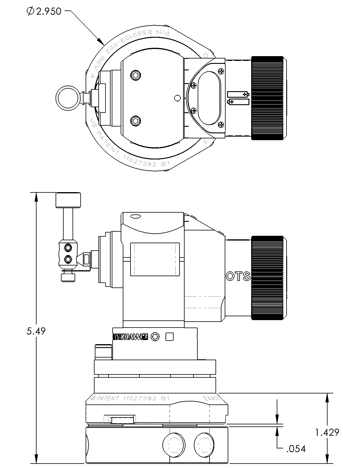 Renishaw Model Rts Renishaw OTS/RTS Tool Probe Mounting System | Precision Machined ...
